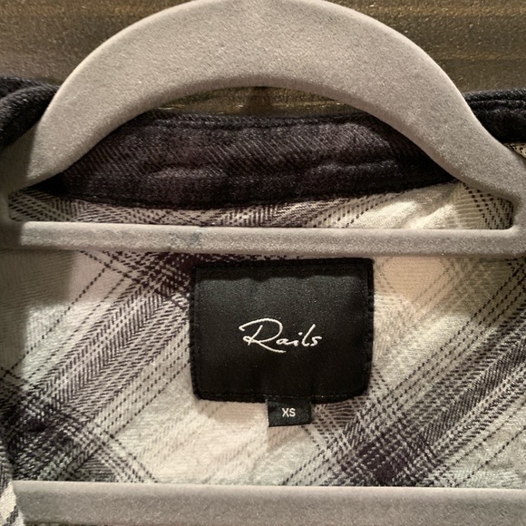 RAILS Hunter Mixed Onyx Plaid Size XS UNIQUE ! - Picture 7 of 10